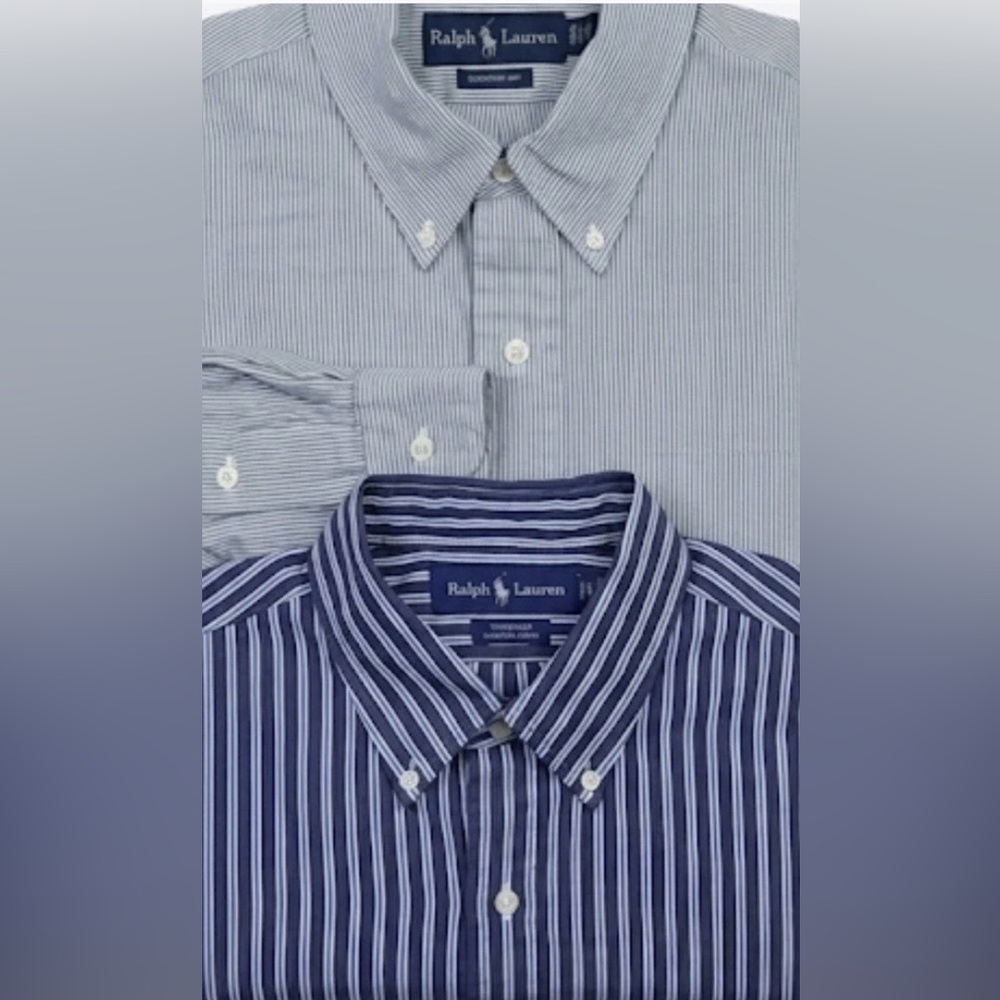 LOT OF 2 RALPH LAUREN GOLF AND RALPH LAUREN TILDEN L/S SHIRTS SIZE XL